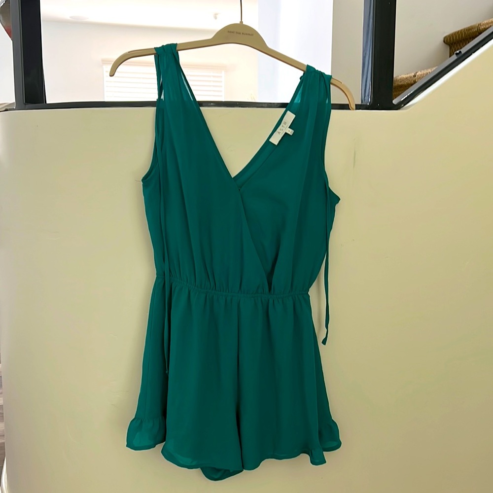 ASTR the Label Turquoise/Teal Romper